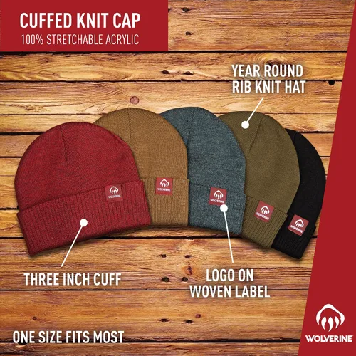 Miniatura 6 de WOLVERINE Gorro unisex de alto rendimiento, duradero para el trabajo y aventuras al aire libre (talla única)