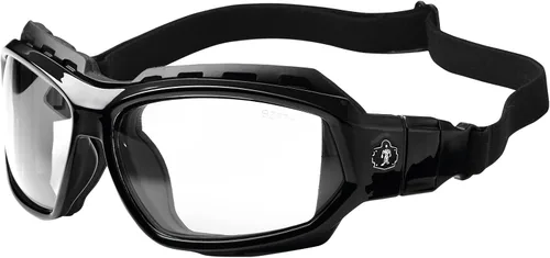 Miniatura 8 de Ergodyne Skullerz LOKI - Spogles de seguridad convertibles, incluye junta de espuma y correa para convertir en gafas, ANSI z87.1