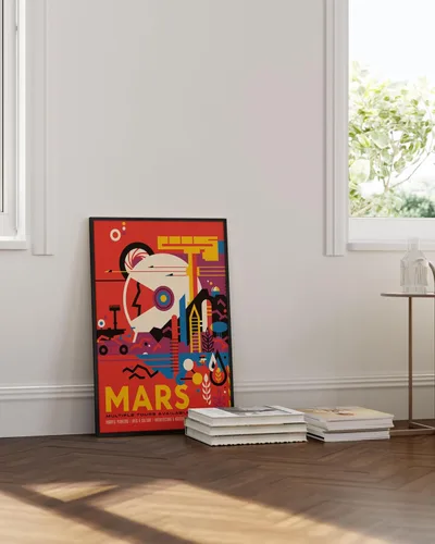 Miniatura 4 de HAUS AND HUES Póster Explore Mars - Impresión JPL de la NASA, arte SpaceX, Futurismo de ciencia ficción, visiones del futuro, póster de exploración