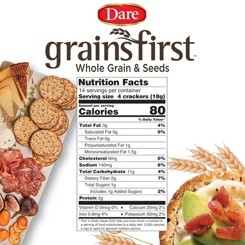 Miniatura 7 de Dare Grainsfirst Crackers, paquetes de 7.3 onzas (paquete de 12)