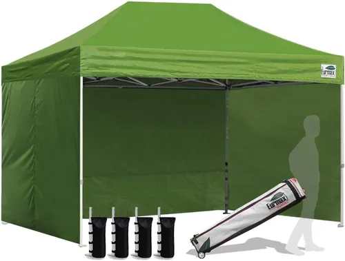 Miniatura 38 de Eurmax Tienda de campaña desplegable de 8 x 8 de Estados Unidos, con bolsa rodante patentada sin puntas, 4 paredes extraíbles con cremallera, toldo