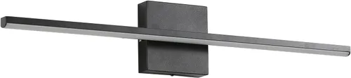 Miniatura 6 de Lámpara de tocador de baño moderna de 24 pulgadas, lámpara de baño negra de 18W sobre espejo, aplique de pared LED regulable de 5CCT para espejo
