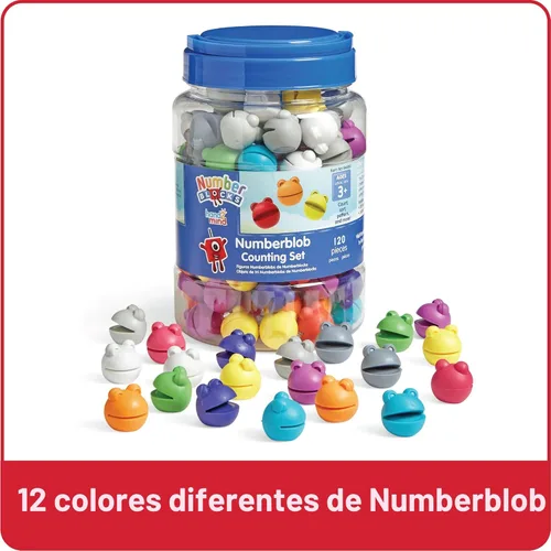 Miniatura 3 de hand2mind Numberblocks Numberblob - Juego de contador de matemáticas, manipuladores educativos de matemáticas, números para niños pequeños, juguetes