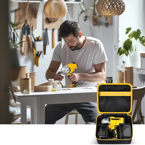 Miniatura 6 de Funda para conductor de impacto compatible con DEWALT 20V MAX XR DCF787D1 DCF845B DCF900B DCF961B DCF891B DCF899B DCF900P1 Kit de llaves Cremallera
