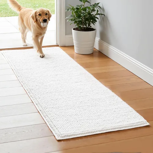Miniatura 57 de Subrtex - Alfombras de baño de chenilla, tapete de baño de felpa corta y suave, tapete de ducha absorbente de agua, tapete de baño para la ducha