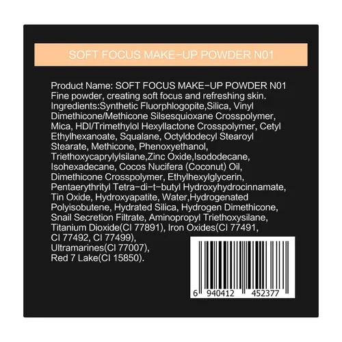 Miniatura 5 de CARSLAN Polvo Fijador Suelto de Enfoque Suave, Impermeable, Mate, Control de Aceite, Libre de Brillo, Maquillaje en Polvo Facial Sin Talco, Polvo