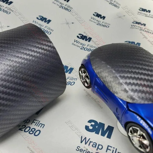Miniatura 2 de Rollo de Envoltura para Automóvil 3M 2080 Fibra de Carbono Antracita CFS201 (Muestra 3 pulgadas x 5 pulgadas) Envoltura de Vinilo Automotriz