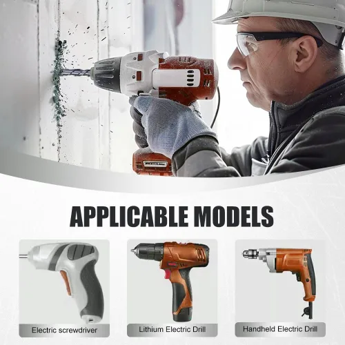 Miniatura 4 de Juego de brocas de destornillador magnético de alta intensidad, 7 piezas, juego de destornillador magnético antideslizante eléctrico de acero