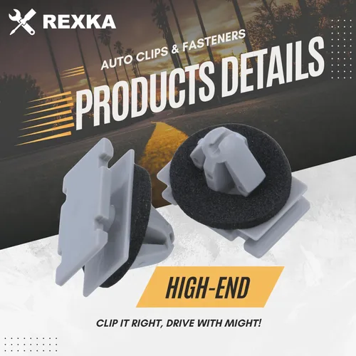 Miniatura 3 de Rexka 10 clips de moldeo de rueda basculante 19352782 68172491AA compatibles con GM Chevrolet GMC Cadillac Jeep Cherokee Compass Grand Cherokee