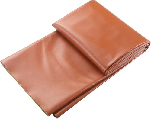 Miniatura 11 de Picheng Hojas de cuero sintético de vinilo: tela de piel sintética suave marrón claro, impermeable, 54 x 36 pulgadas, tapicería de vinilo suave