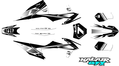 Miniatura 8 de Kit de gráficos para KTM Motocross 4-Stroke 250 SX-F, 350 SX-F y 450 SX-F años 2019, 2020, 2021 y 2022 serie Bolt Blue 16 Mil - Calcomanías