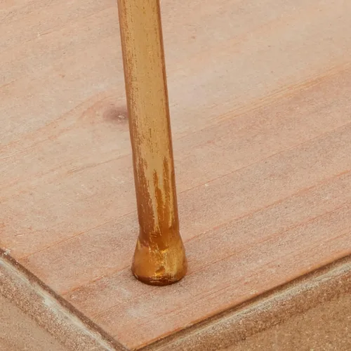 Miniatura 8 de Deco 79 Reloj de péndulo de madera con base de madera, 10 x 5 x 11 pulgadas, dorado