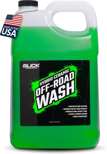 Miniatura 11 de Slick Products Total Off-Road Wash Super Concentrate – Jabón espumoso espeso para lavado de vehículos todo terreno con fórmula híbrido-cerámica