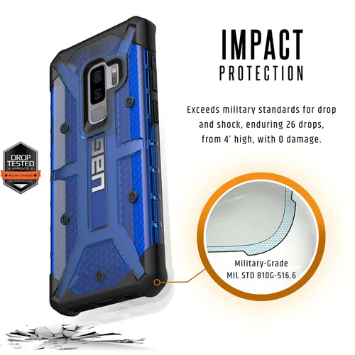 Miniatura 3 de URBAN ARMOR GEAR UAG - Funda para teléfono Samsung Galaxy S9 Plus [pantalla de 6.2 pulgadas] Plasma ligera resistente [cobalto] funda militar