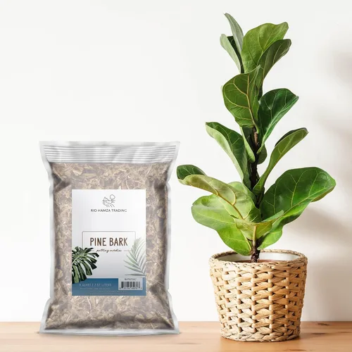 Miniatura 2 de Pepitas de mantillo de corteza de pino 100 % natural (8 cuartos de galón), pequeños chips de mantillo para jardinería en contenedores