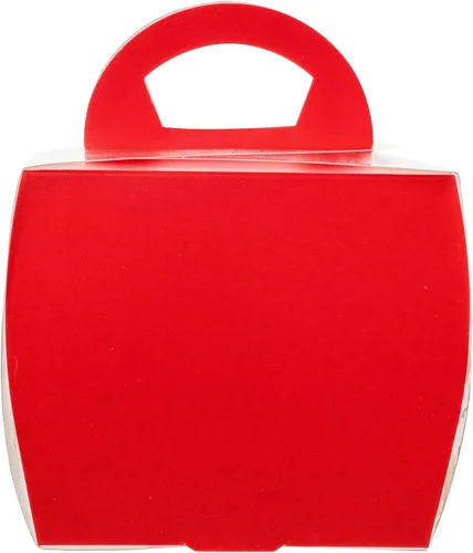 Miniatura 14 de Restaurantware - Cajas individuales para cupcakes de 4 x 4.25 pulgadas, 100 cajas de exhibición desechables para cupcakes - Con asa, acento de Rojo