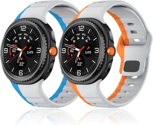 Miniatura 13 de Correa resistente sin huecos para Samsung Galaxy Watch Band 8 1.732 in 1.575 in/Galaxy Watch 8 Classic Band 1.811 in, correa deportiva de silicona