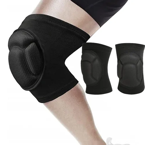 Miniatura 10 de YYaaloa Rodilleras suaves para mujer, rodilleras de lucha libre, voleibol, baile, fútbol, yoga, baloncesto y patinaje, soporte elástico flexible