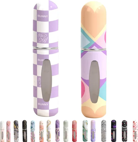 Miniatura 11 de Botellas de perfume atomizador recargable para viaje – Mini rociador portátil a prueba de fugas para colonia y aceites esenciales, botellas