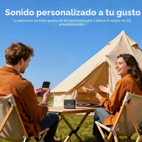Miniatura 8 de Altavoz portátil Tribit PocketGo con Bluetooth, 20 horas de reproducción, IP68 resistente al agua/polvo, inalámbrico, BT6.0, para la ducha, sonido