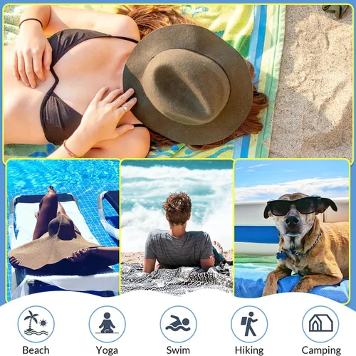 Miniatura 5 de Toalla de playa con foto personalizada, añade tu imagen, texto, logotipo, manta de playa personalizada para adultos, mujeres y hombres, toallas