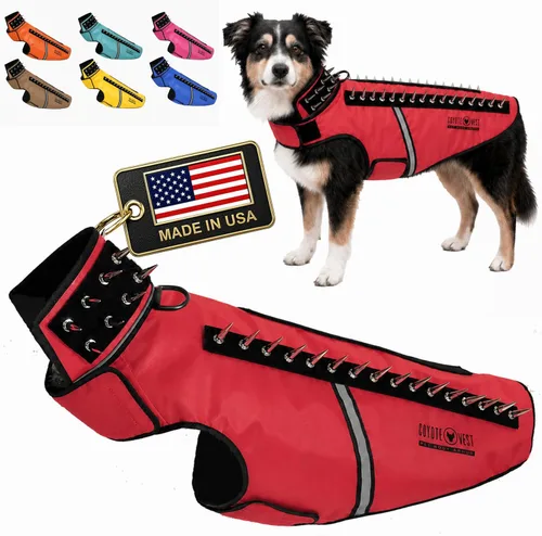 Miniatura 24 de CoyoteVest SpikeVest - Chaleco de arnés para perro, accesorios reflectantes para perros con púas para proteger a tu mascota de ataques de Raptor
