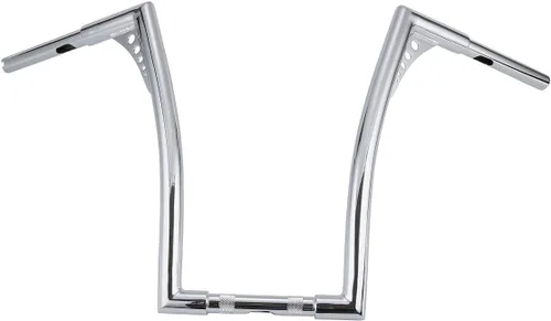 Miniatura 15 de XFMT - Manubrio de motocicleta color negro de 10" de elevación Batwing APE con colgadores de 1-1/4" para Harley Sportster XL Softail Dyna Road King
