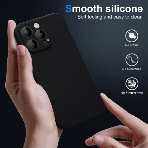 Miniatura 3 de Funda para iPhone 12 Mini, silicona líquida de alta calidad sedosa al tacto, protección de la cámara, forro de microfibra suave antiarañazos, funda