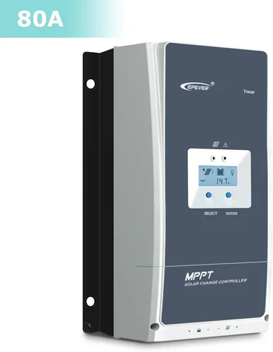 Miniatura 2 de EPEVER Controlador de carga solar MPPT 80A 12/24/36/48VDC Identificación automática del voltaje del sistema con medidor remoto MT52 y sensor