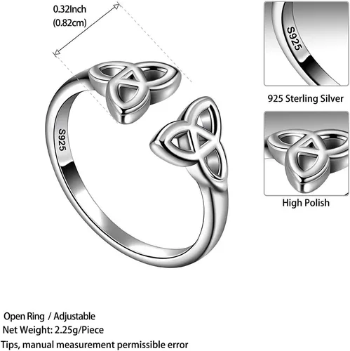 Miniatura 6 de Collar con dije de cruz de nudo celta para hombres y mujeres, pistola negraoro de 18 quilates sobre plata de ley 925, collar de nudo de trinidad