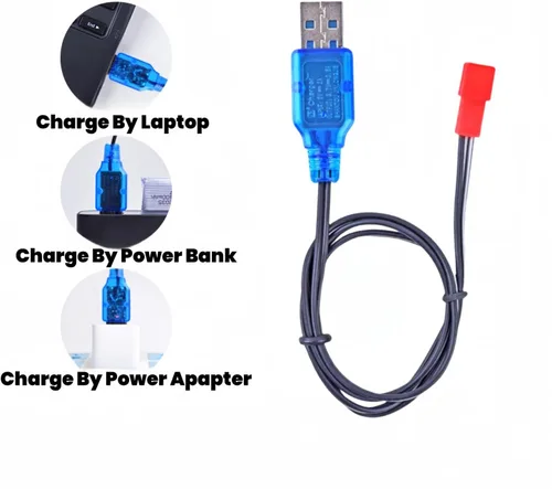 Miniatura 5 de 2 unids 3.7 V 800 mAh 25C 902540 Lipo batería recargable JST Plug con cargador USB para X56W X400 X400W X300C X400C X800 HS110 HS200 S670 V950hd