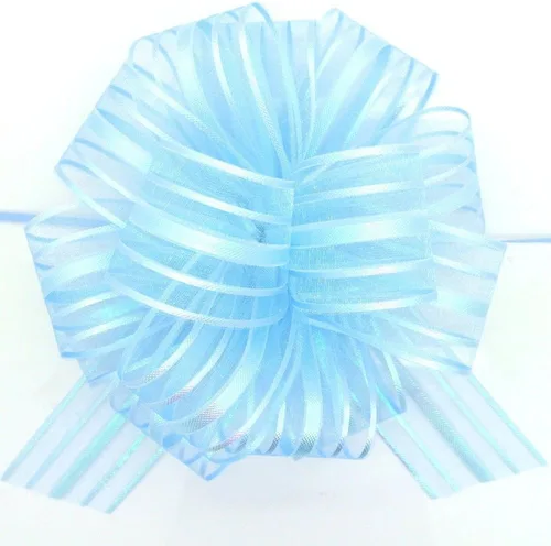 Miniatura 8 de FQTANJU Lazo decorativo, grande, organza, 6 pulgadas, 5 piezas (blanco)