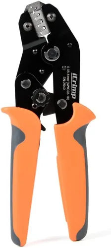 Miniatura 10 de iCrimp - Engarzadora de trinquete cuadrada para manguitos y virolas AWG 24-6 Crimpadora de trinquete cuadrada para casquillos de alambre