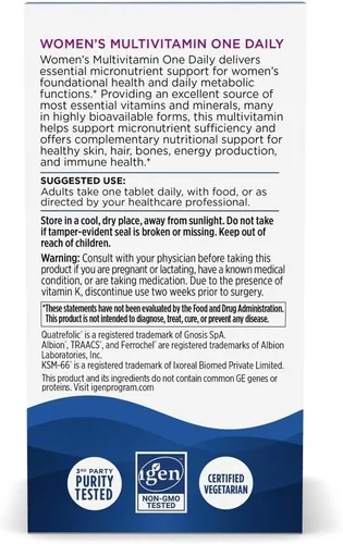 Miniatura 6 de Nordic Naturals Multivitamínico diario para mujeres One - Apoyo para piel, cabello, energía y huesos - Suplemento para la inmunidad - 20 nutrientes