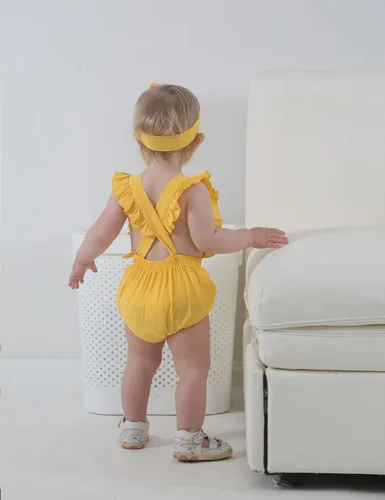 Miniatura 35 de Shalofer Traje de primer cumpleaños para bebé niña con diadema