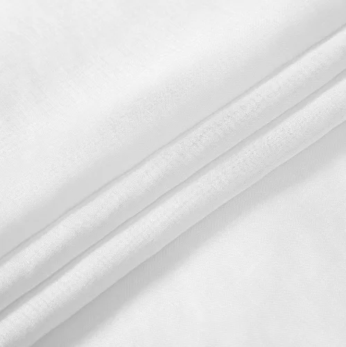 Miniatura 5 de July Joy Cortinas traslúcidas con textura de niveles blancos para cocina, cortinas semitransparentes con bolsillo para barra, cortinas pequeñas