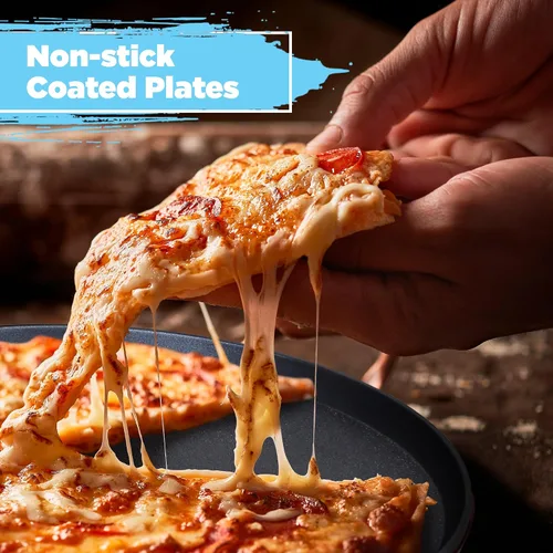Miniatura 2 de Horno para Pizza Courant 30 cm Máquina para Pizzas, Nuevo y Mejorado con Manija de Enfriamiento Térmico Antiadherente, Horno para Pizza y Calzones