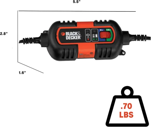 Miniatura 2 de Black+Decker BM3B Cargador/Mantenedor de batería de 6 V y 12 V