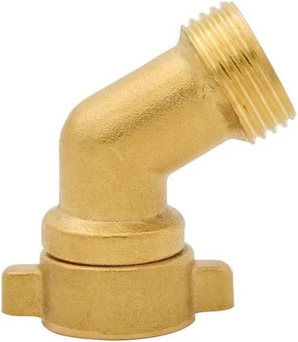 Miniatura 3 de HYDRO MASTER Adaptador de conexión giratoria rápida para manguera de jardín de codo, latón macizo