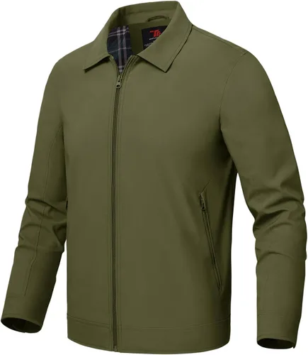 Miniatura 15 de Rdruko Chaquetas ligeras para hombre Cortavientos de primavera y otoño Chaquetas ligeras Casuales y elegantes con bolsillos