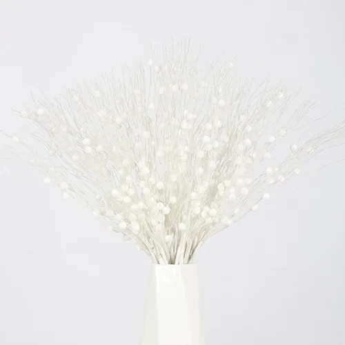 Miniatura 9 de Joyhalo Paquete de 24 púas y aerosoles para árbol de Navidad, decoraciones de relleno de árbol de Navidad, adornos de tallo de bayas con purpurina