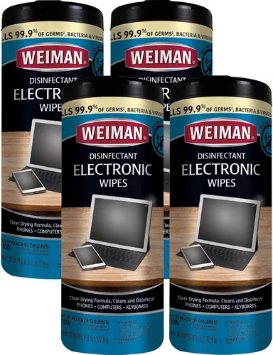Miniatura 9 de Weiman Toallitas desinfectantes para electrónica y pantalla: limpia y desinfecta de forma segura tu teléfono, laptop, teclado, tabletas, lente
