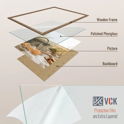 Miniatura 14 de VCK Marcos para póster de madera maciza de 22.375 x 34 pulgadas, marco de fotos A1 negro con montaje en pared, paquete de 3