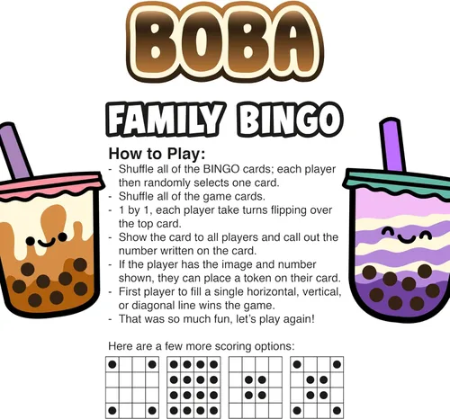 Miniatura 3 de Aquarius Juego de bingo Boba, juego de bingo familiar para niños, adolescentes y adultos, 2-18 jugadores, a partir de 8 años, 30-60 minutos, juego