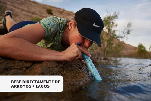 Miniatura 5 de LifeStraw Filtro de agua personal para senderismo, camping, viajes y preparación para emergencias Azul