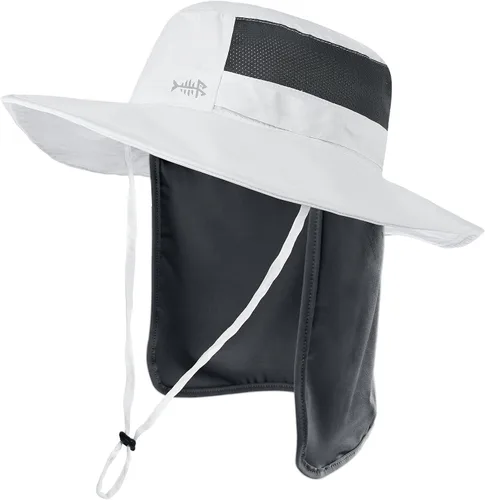 Miniatura 41 de BASSDASH Sombrero de pesca solar UPF 50+ resistente al agua con solapa desmontable para el cuello