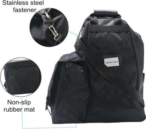Miniatura 3 de Botas de equitación profesionales llevan bolsas ecuestres duraderas portátiles con compartimento para casco