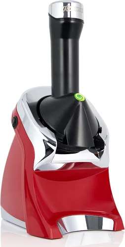 Miniatura 2 de Yonanas 988RD Deluxe - Máquina Vegana, Sin Lácteos, de Helado Suave de Frutas Congeladas, Incluye 75 Recetas, 200 W, Color Rojo