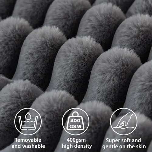 Miniatura 3 de Almohada de cabecero + una almohada larga de cuello enrollado Almohada para el cuerpo, almohada de cabecero en forma de cuña de pelo sintético