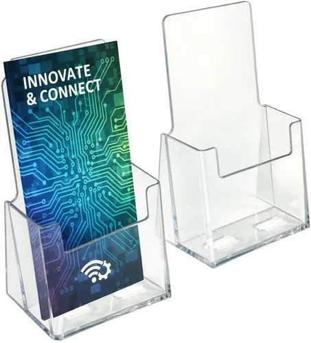 Miniatura 13 de Azar Displays, 252922, soporte para folleto de mostrador para volantes triples, tarjeta de visita o accesorio de tarjeta de regalo, soporte